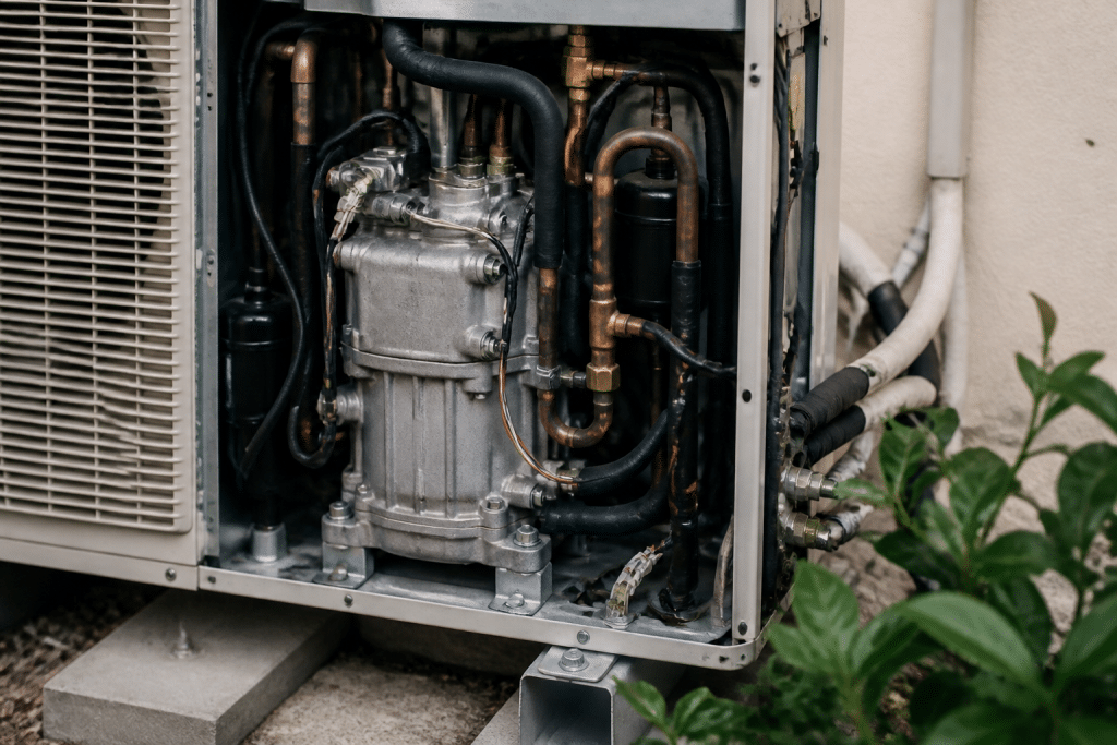 Compresseur climatisation modulant puissance continuellement silencieusement